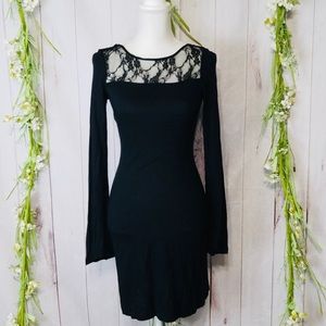 Jessica Simpson sz XS Shirt Dress Black Lace